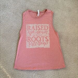 Women's Pink Graphic Tank Top